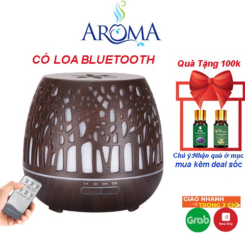 Máy Xông Tinh Dầu Có LOA BLUETOOTH Đèn Lồng Cây Nghe Nhạc | Làm Đèn Ngủ Trang Trí Đẹp, Cao Cấp| Phun Sương Tạo Ẩm Giá Rẻ
