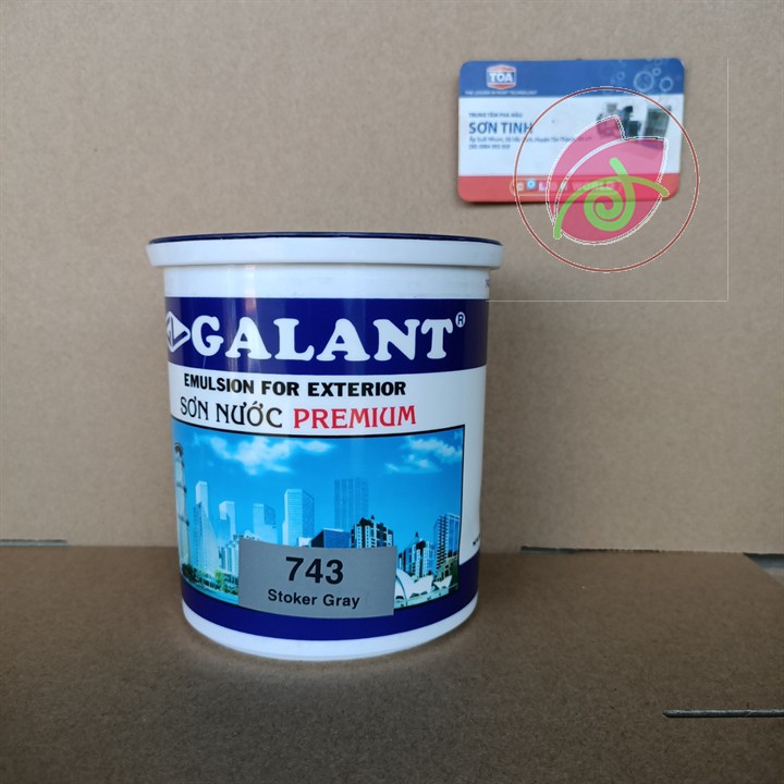 Sơn nước ngoại thất Galant màu Xám 743 1kg