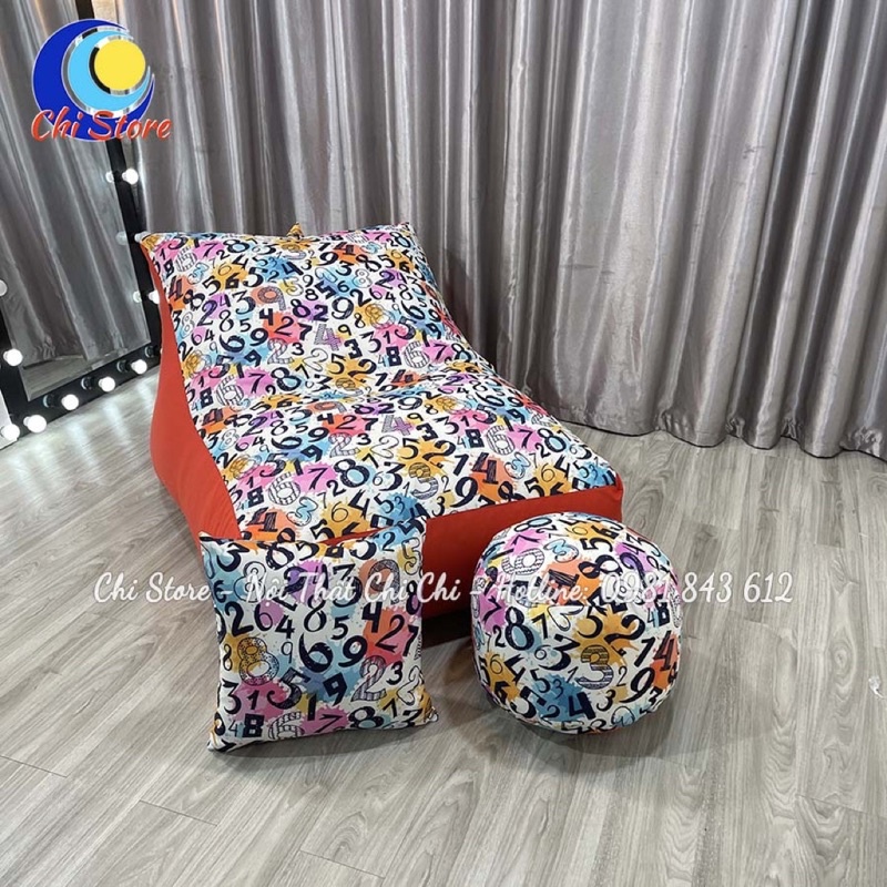 Ghế Sofa Giường SIZE TO (120x90cm) 2 Lớp Dày Dặn, Ghế Lười Bệt Dáng Giường Nhiều Mẫu Cực Xinh