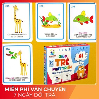 Thẻ học Montessori Chủ Đề "Ai" 18x15cm - Giúp Bé Phát Triển Ngôn Ngữ Và Giao Tiếp Flashcard trí tuệ cho bé TH06