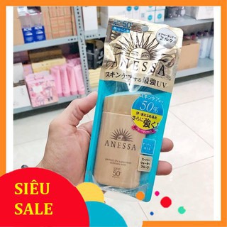 Kem chống nắng Anessa Perfect UV Sunscreen Skincare Milk SPF 50+ PA++ dành cho Da Dầu & Da Dầu Mụn màu vàng 60ml