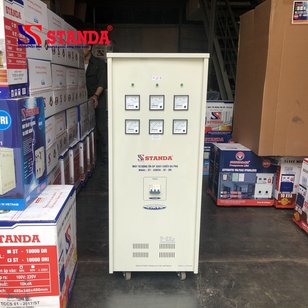 Ổn áp Standa 45kva 3 pha dải 160v - 430v