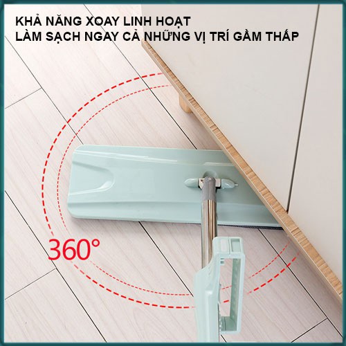 Chổi lau nhà tự vắt xoay 360 độ thông minh