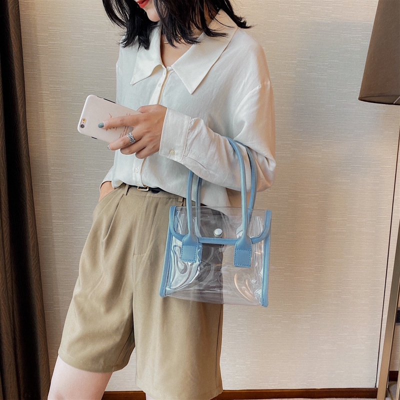 Túi xách thiết kế kiểu trong suốt thời trang cá tính dành cho nữ