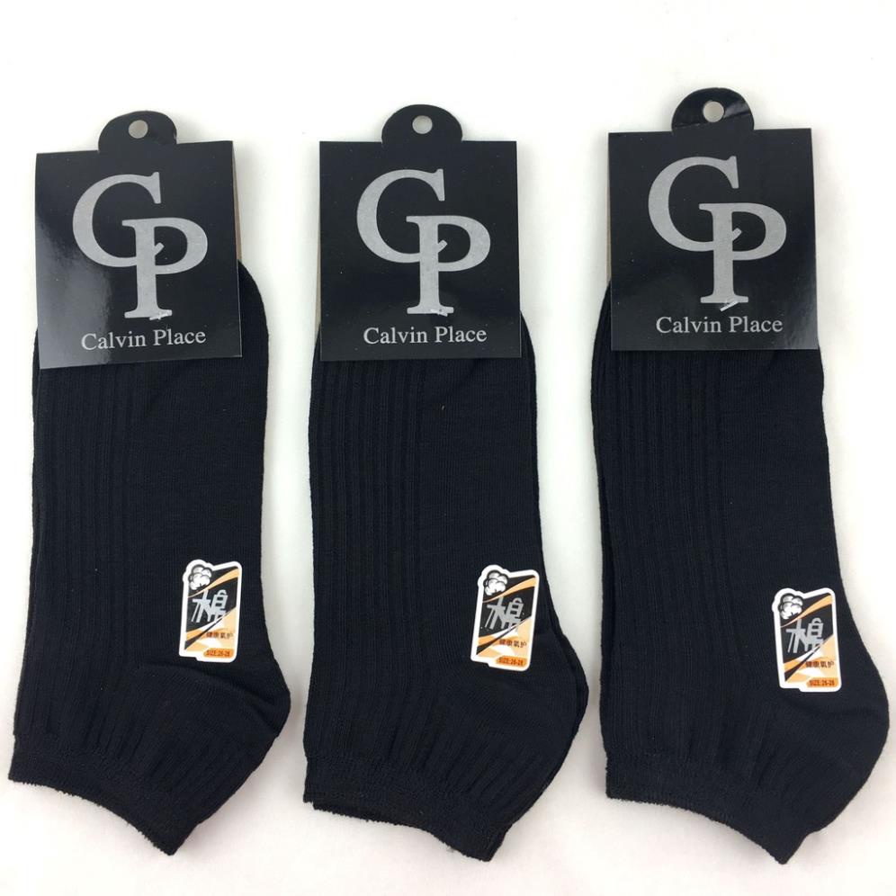 Tất nam cổ ngắn MILASO vớ nam cao cấp gân chim cotton co giãn CP đi giày da, thể thao chạy bộ, tập gym FAS-001348