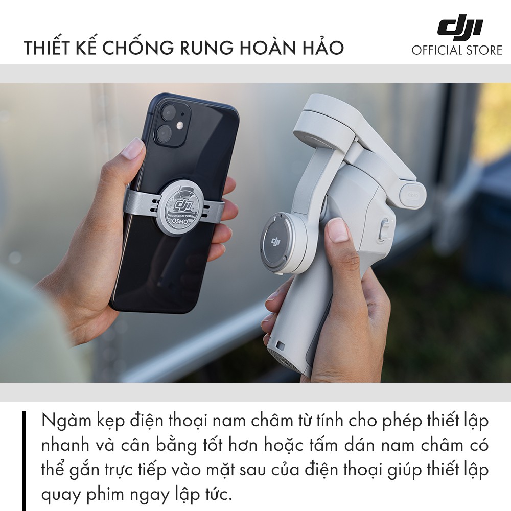 Tay cầm gimbal DJI Osmo Mobile 4 Combo chống rung điện thoại - Hàng chính hãng - Bảo hành 12 tháng | BigBuy360 - bigbuy360.vn