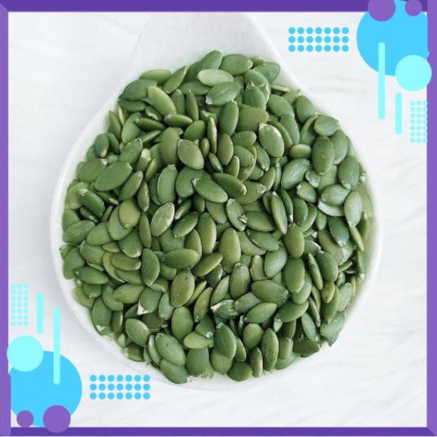500GRAM NHÂN HẠT BÍ XANH NHẬP KHẨU MỸ LOẠI SẤY CHÍN VÀ HẠT SỐNG