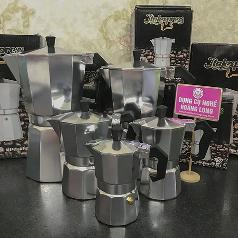 Ấm Pha Cà Phê Moka Express  Italy Cao Cấp Phong Cách Ý Truyền Thống - Make The Best Coffee With Moka Pot