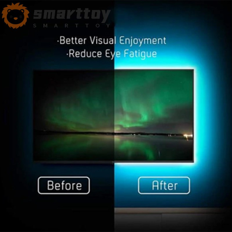 Bộ dây đèn led trang trí phía sau TV / màn hình máy tính DIY | BigBuy360 - bigbuy360.vn