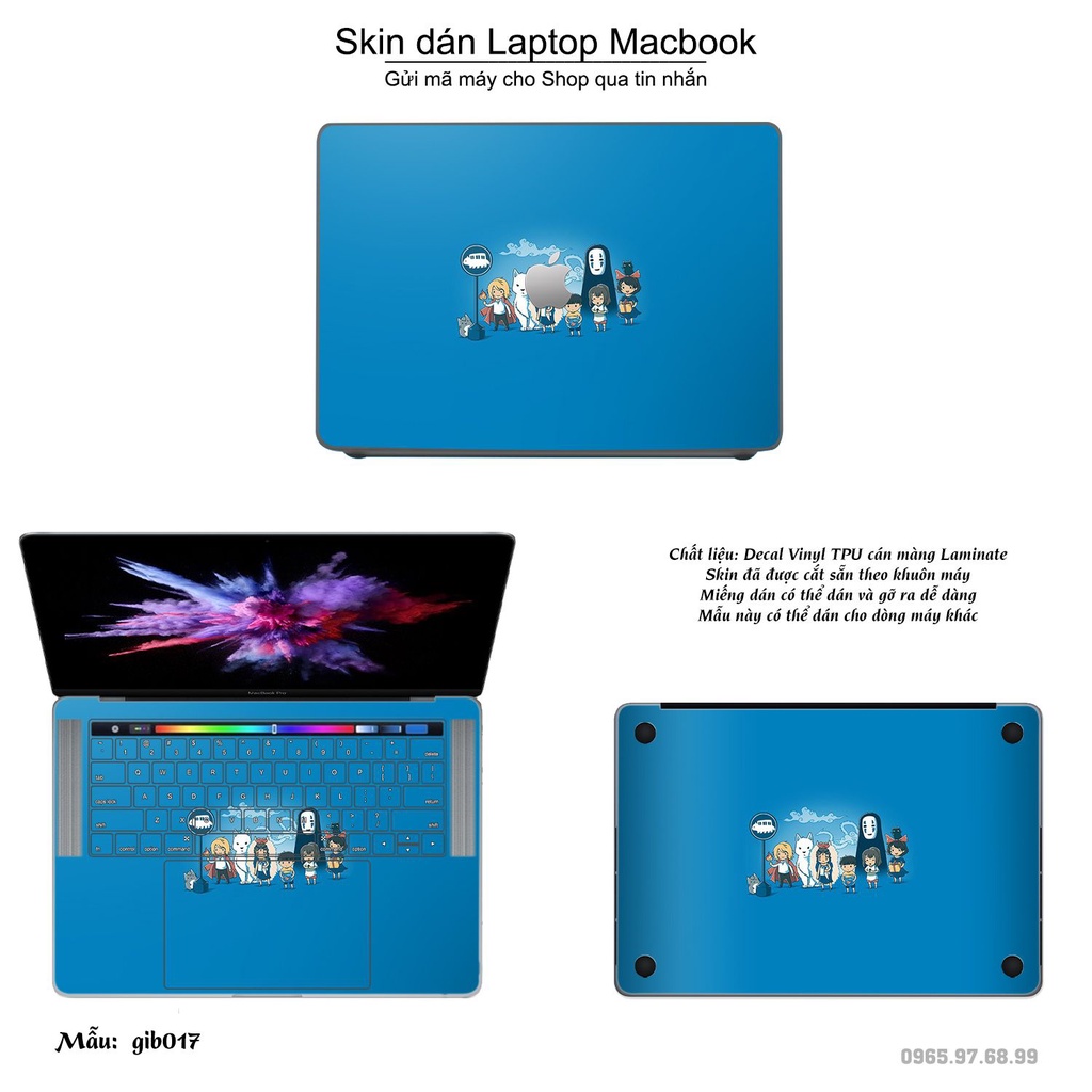 Skin dán Macbook mẫu Ghibli image (đã cắt sẵn, inbox mã máy cho shop)