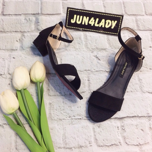 3p sandal 1 dây (bản 3cm) lộn đen
