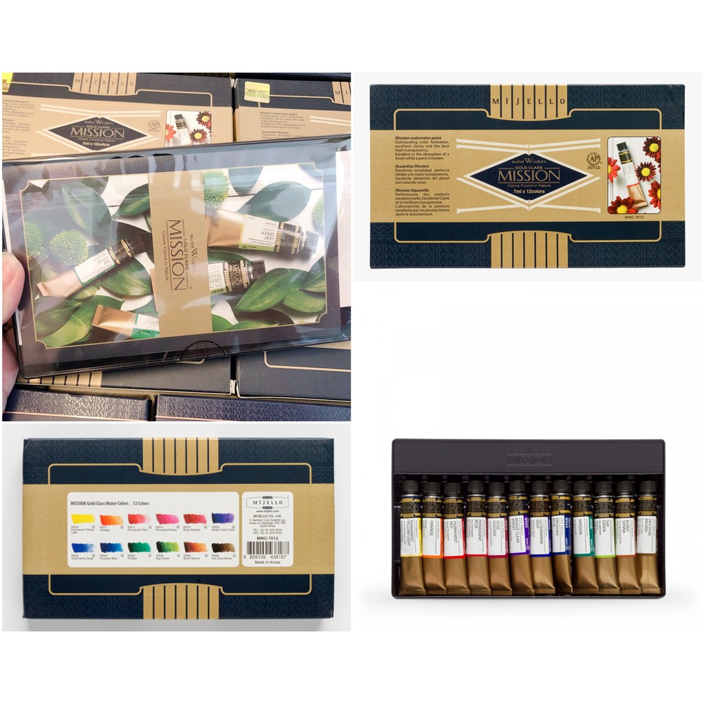 Màu Nước Mijello Mission Gold - Màu Nước Dạng Tuýp Hàn Quốc
