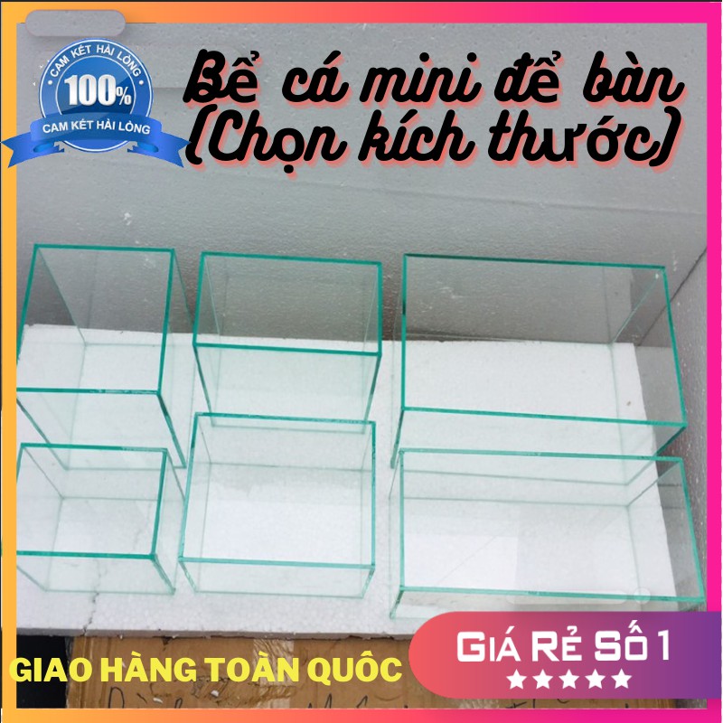 Bể cá mini , Bể cá mini để bàn dấu keo