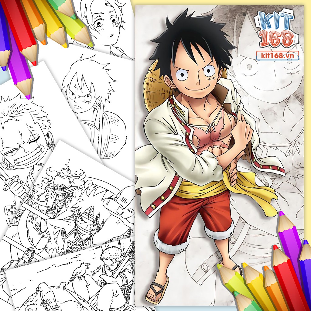 Tranh tô màu Anime One Piece TTM-0002