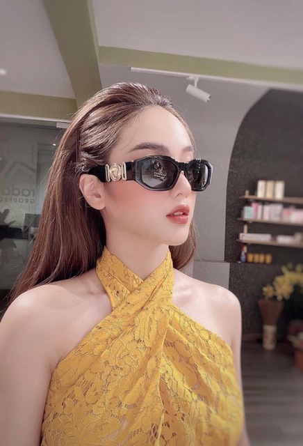 Kính VS hot girl tròng oval MẮT KÍNH RÂM NAM NỮ VERSACE CAO CẤP CHỐNG UV400 HOT TREND