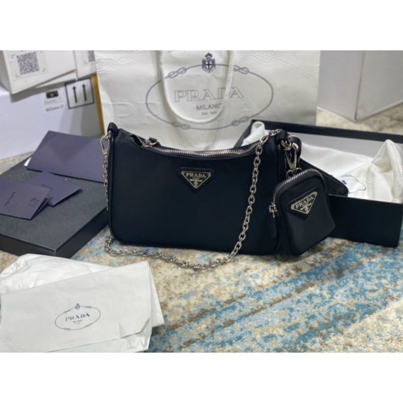 TÚI PRADA MULTI POCHETTE SUPER FULL BOX SZ 22