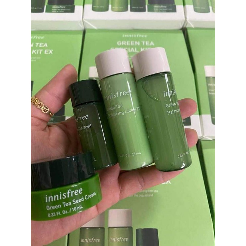 Bộ dưỡng da trà xanh mini Innisfree (hsd 2025)