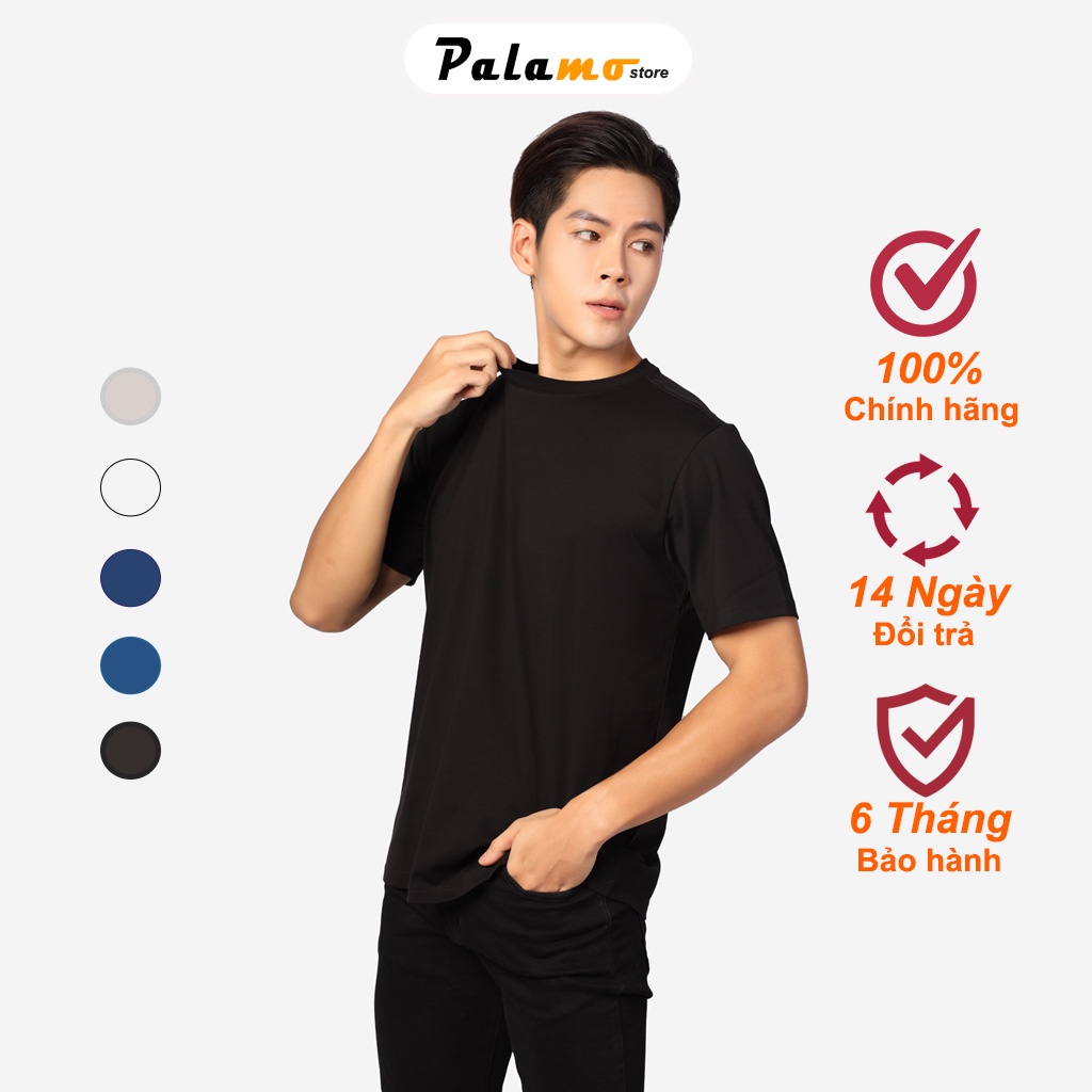 Áo thun nam COTTON COMPACT chống nhăn, áo phông nam trơn cổ tròn BASIC trẻ trung cá tính chuẩn FORM PALAMO | BigBuy360 - bigbuy360.vn