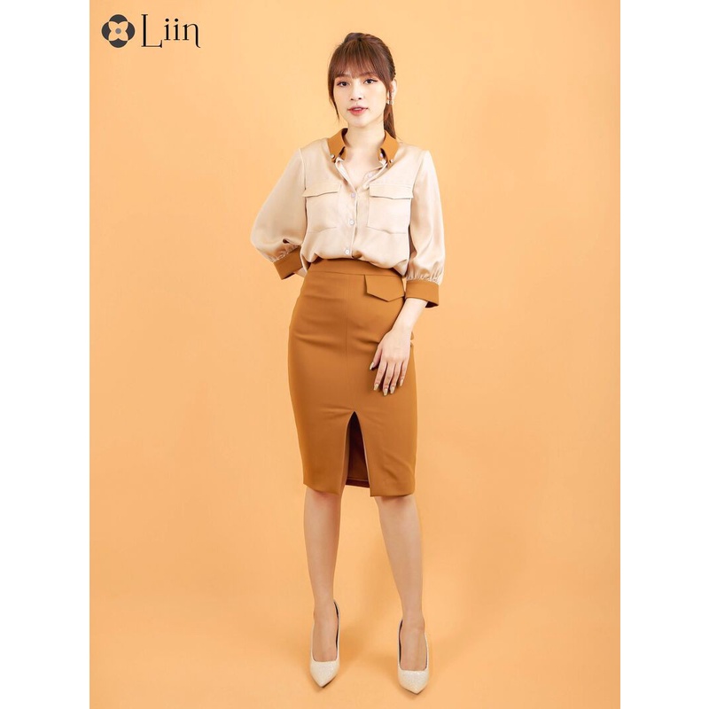 Áo sơ mi nữ đẹp Linbi chất lụa cao cấp thoáng mát, không nhăn liin clothing SM3027