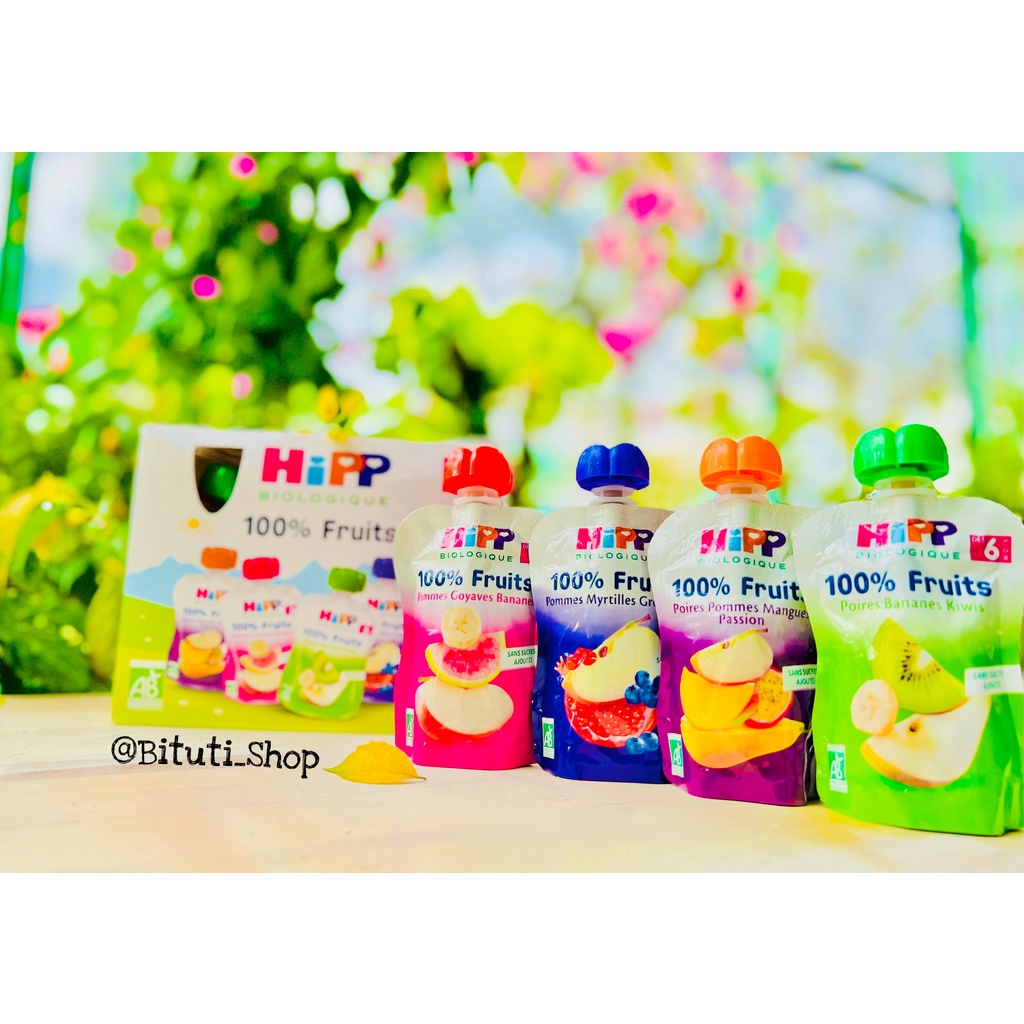 Trái cây hoa quả nghiền Hipp Pháp cho bé từ 4 tháng - hàng air Bituti Shop