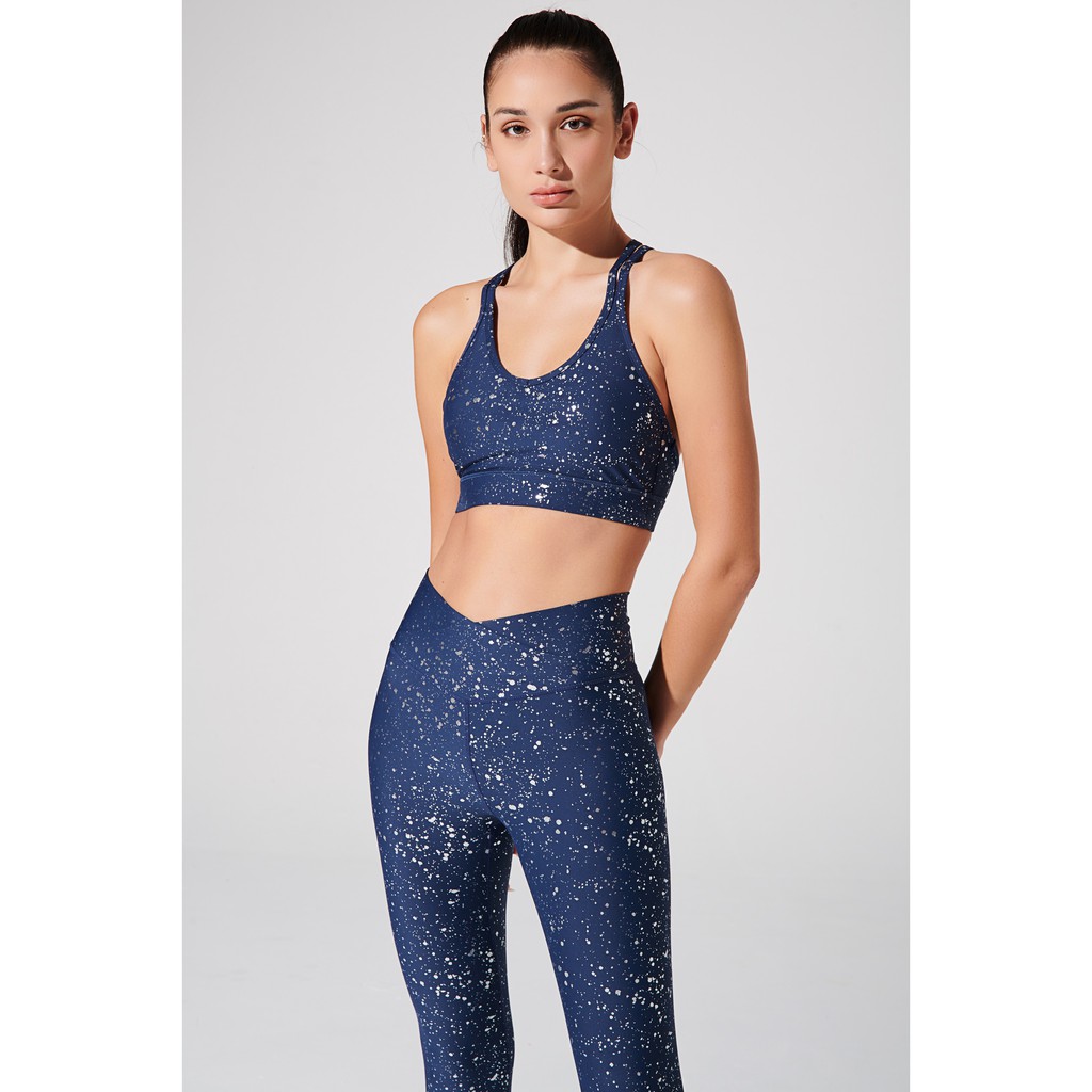 OLABEN Quần tập Yoga Gym nữ Lưng V Boleyn Navy Legging