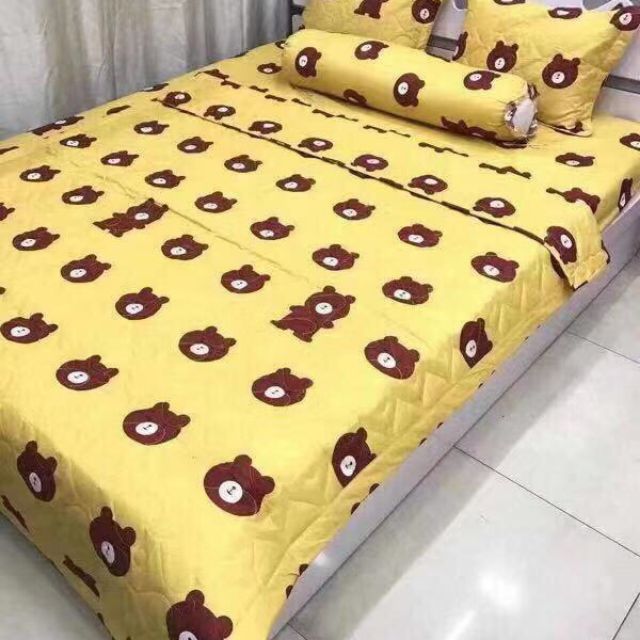 bộ chăn hè ga gối tặng kèm vỏ gối ôm(ib để chọn mẫu)