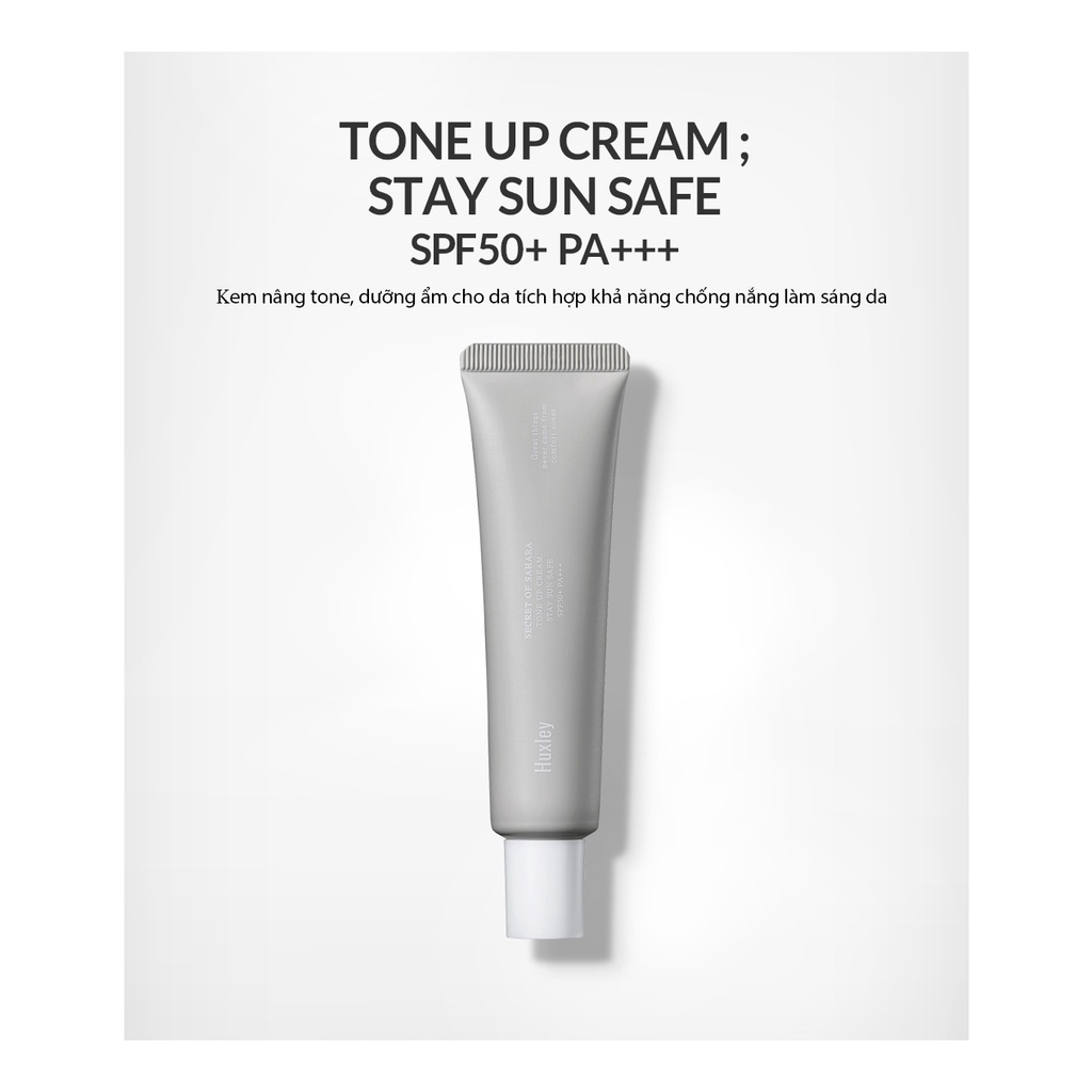 Kem chống nắng Huxley Sun Cream; Stay Sun Safe SPF50+ PA+++ 35ml