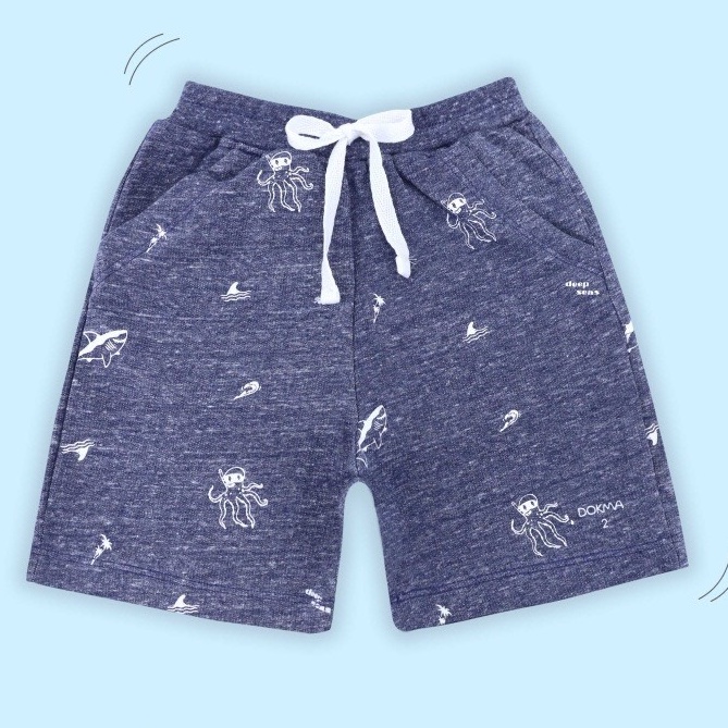 Quần đùi Dokma siêu mềm mát cotton 100% cho bé từ 2-6 tuổi