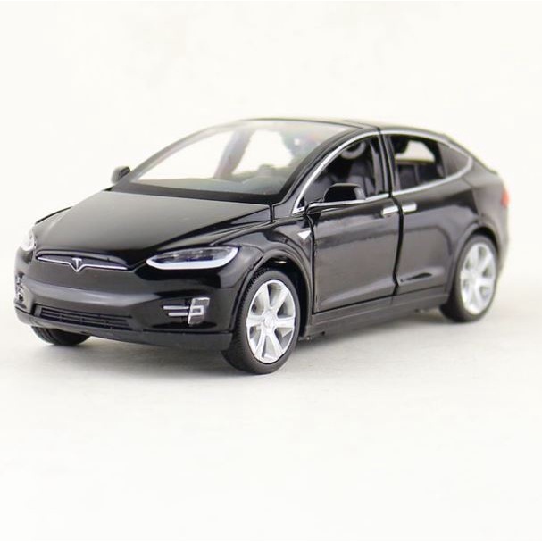 Mô hình xe TESLA MODEL S 1:32 có đèn âm thanh ô tô đồ chơi trẻ em hợp kim oto xe hơi mini bằng thép