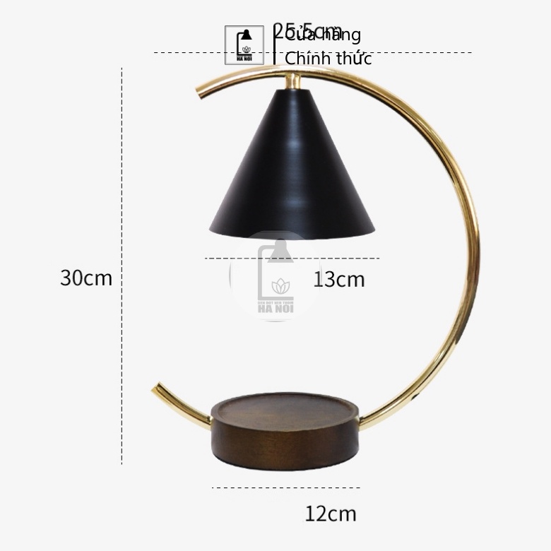 Đèn cung trăng - Đèn đốt nến thơm - Chính độ sáng