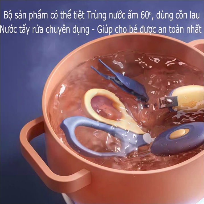 Bộ Bấm Móng Tay Cho Bé Sơ Sinh, Cắt Móng An Toàn Trọn Bộ 5 Chi Tiết Beedol