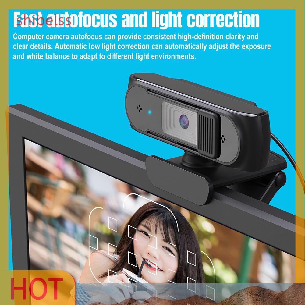 Webcam Shibelss S2 1080p Hd Tích Hợp Micro + Vỏ Bảo Vệ Riêng Tư