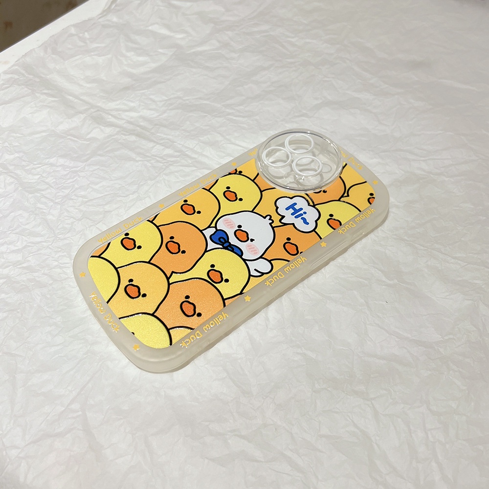 Ốp Điện Thoại tpu silicone Mềm Hình Vịt Cho iphone 11 12 13 pro max mini XR XS 7 8 plus