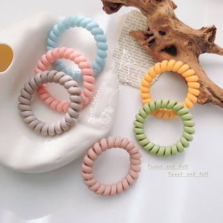 Set 2 ây cột tóc lò xo nhỏ màu pastel