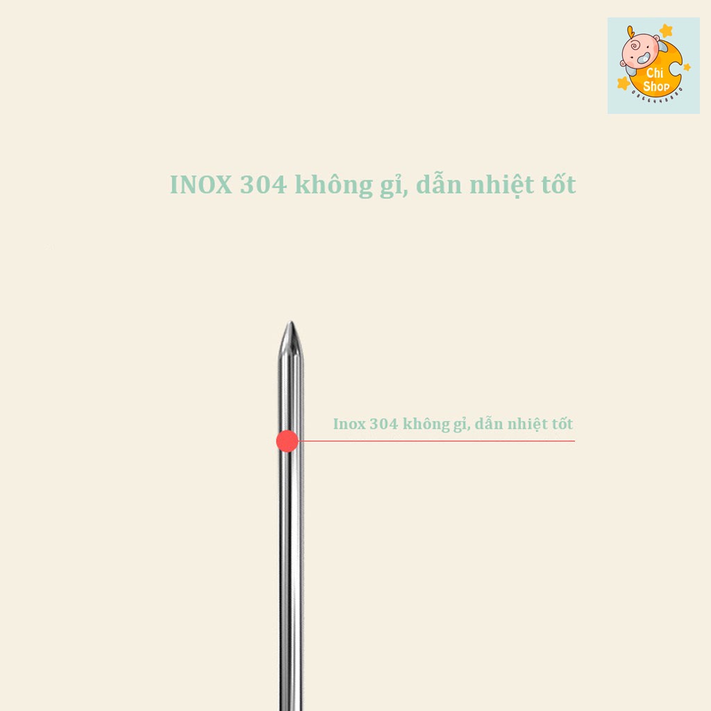 NHIỆT KẾ Đo Nước Pha Sữa, Đo Nhiệt Độ Nước, Thức Ăn Misuta ☘Sang trọng, Chính xác☘