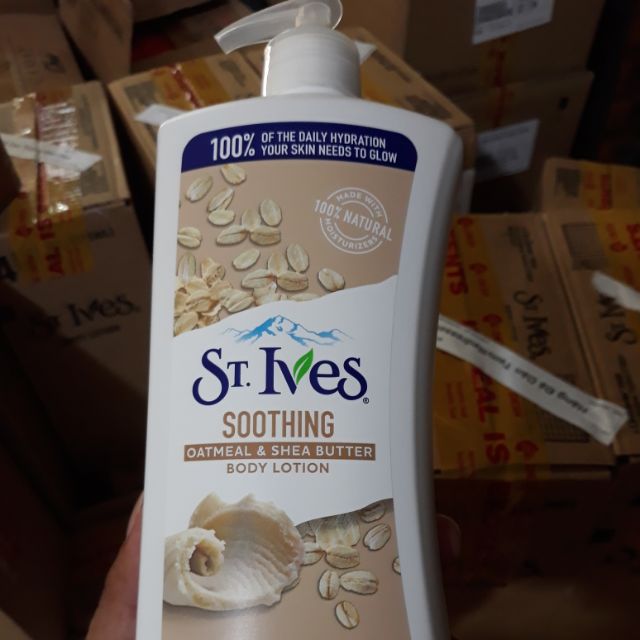 Sữa dưỡng thể yến mạch và bơ  St Ives 621ml