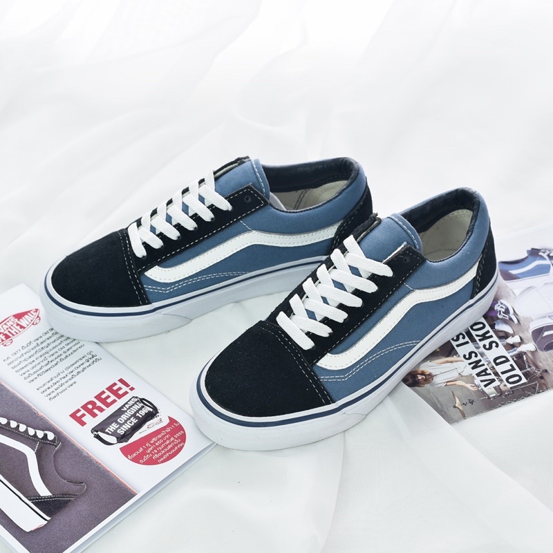 Giày Vans Old Skool nam nữ chính hãng, Vans Navi cao cấp full box bảo hành 6 tháng