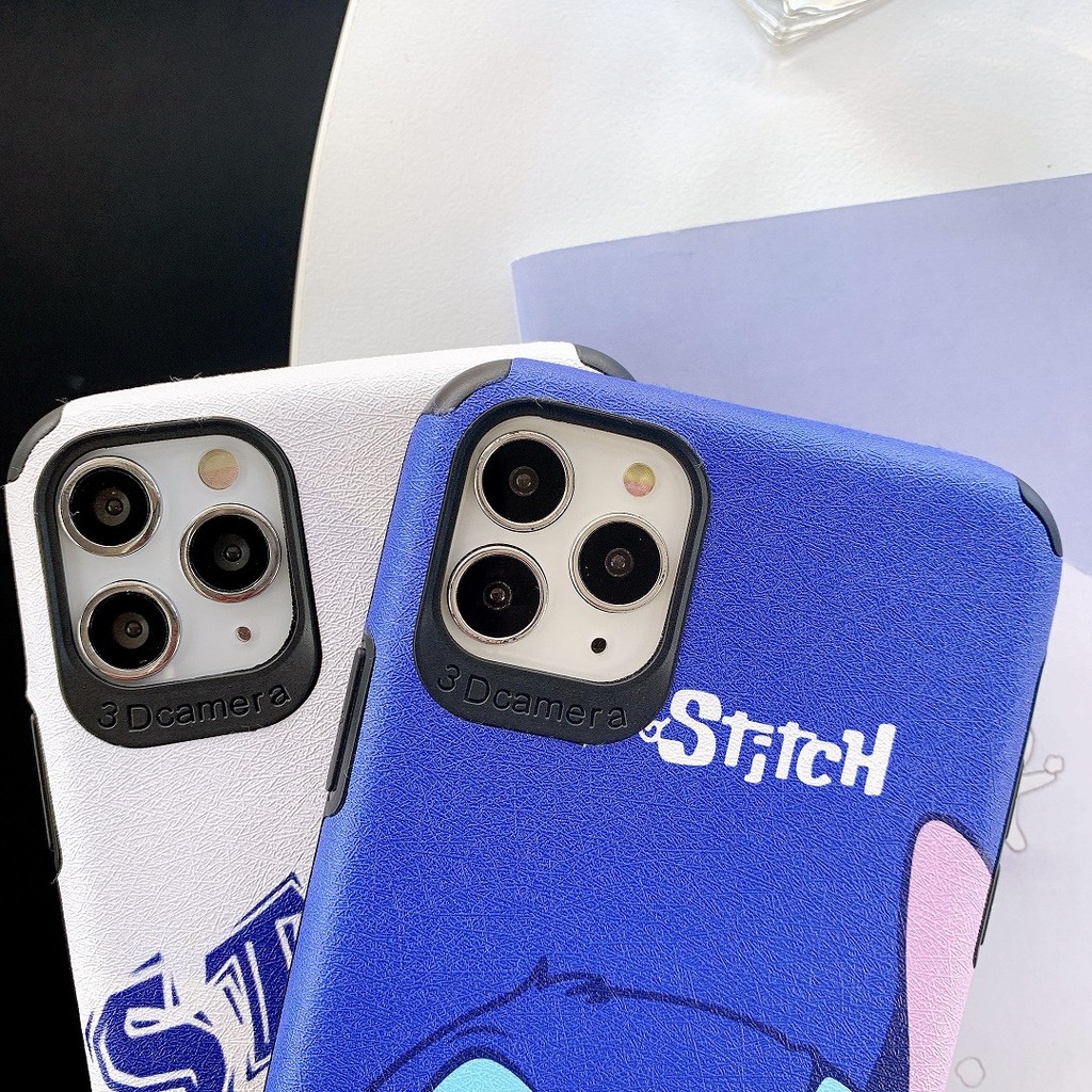 [ IPHONE ] Ốp Lưng Da IMD Lilo Stitch - R090