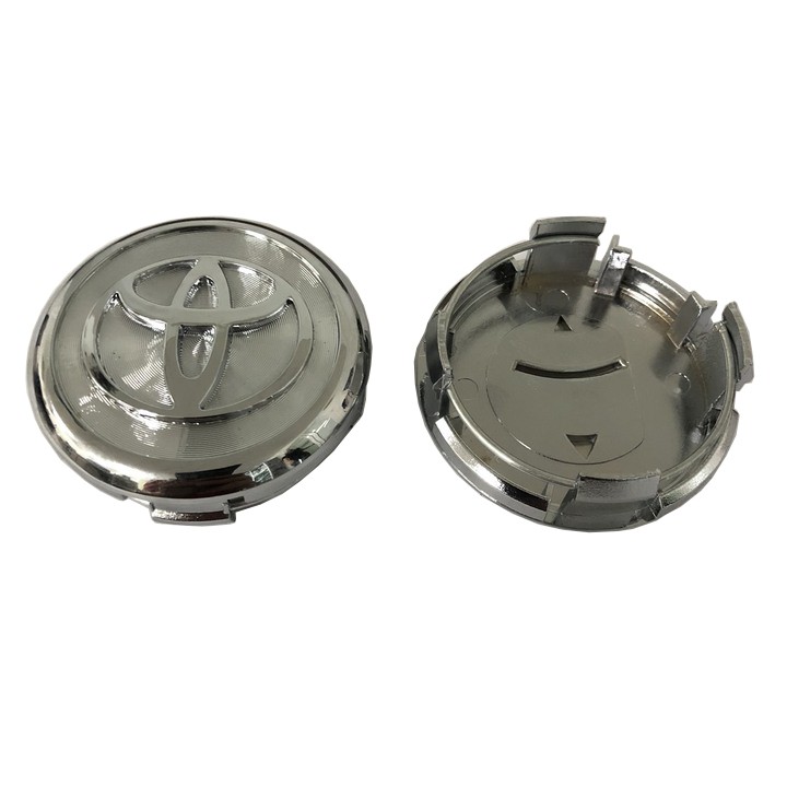 Logo chụp mâm, ốp lazang bánh xe ô tô Toyota TY-014 Đường kính 64MM, đường kính chân cài 62MM  - 01 chiếc