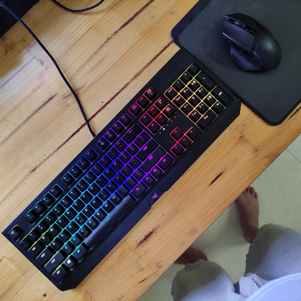 BÀN PHÍM CƠ CHƠI GAME RAZER BLACKWIDOW 2019 GREEN SWITCH - Bàn phím chơi game có led RGB đẹp hơn Logittech