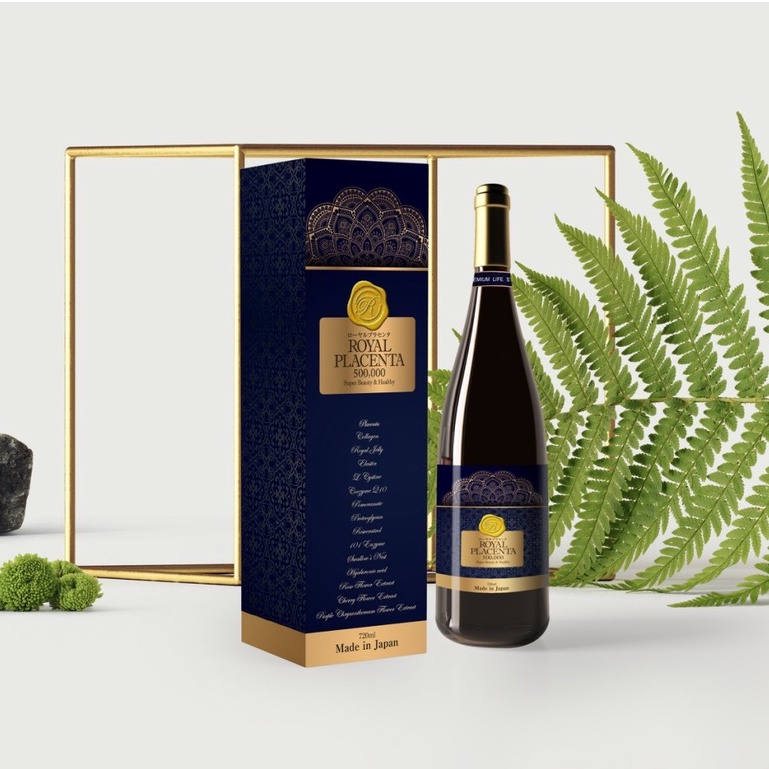 Nước Uống Đẹp Da Royal Placenta 500000mg Chiết Xuất Nhau Thai Heo Tăng Độ Đàn Hồi Giảm Nếp Nhăn