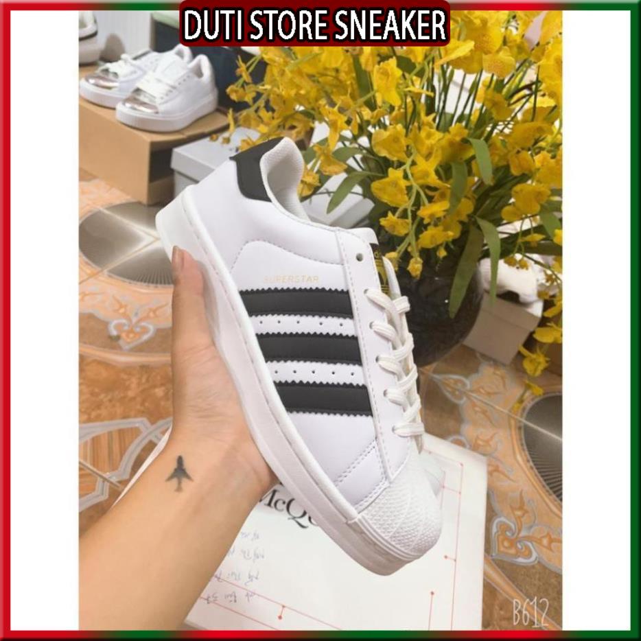 GIày superstar mũi sò màu trắng sọc đen, giày thể thao adidas nam nữ cao cấp sezi 36_43
