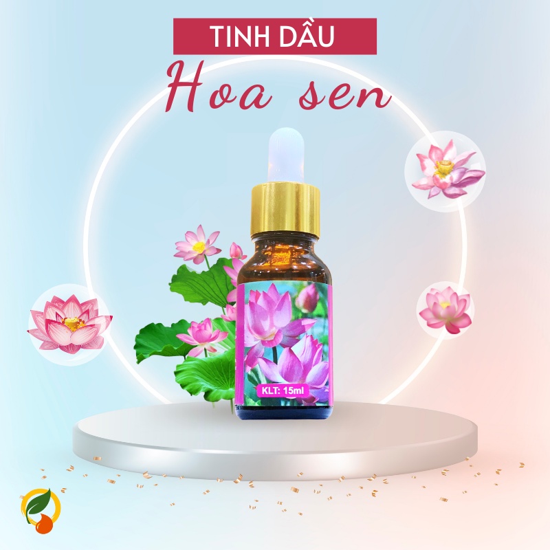 Tinh dầu Hoa Sen essential oil giúp khử mùi, thơm phòng - 15ml