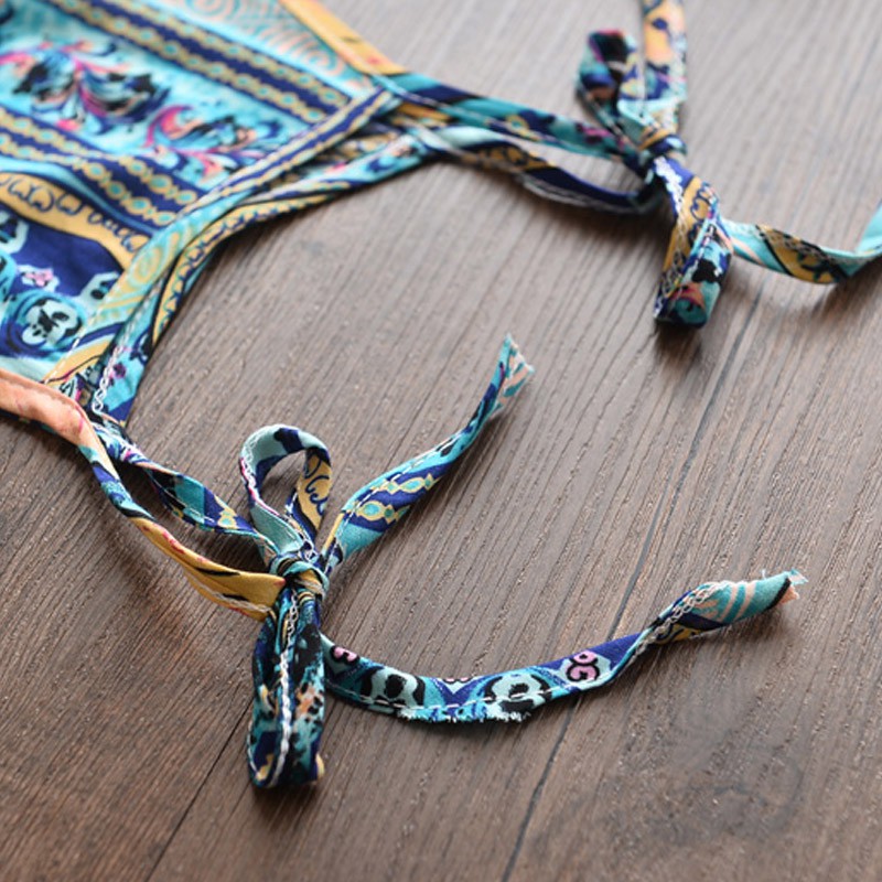 Bộ trang phục 2 món Bear Leader gồm áo hai dây in họa tiết + quần ngắn giản dị dành cho bé gái