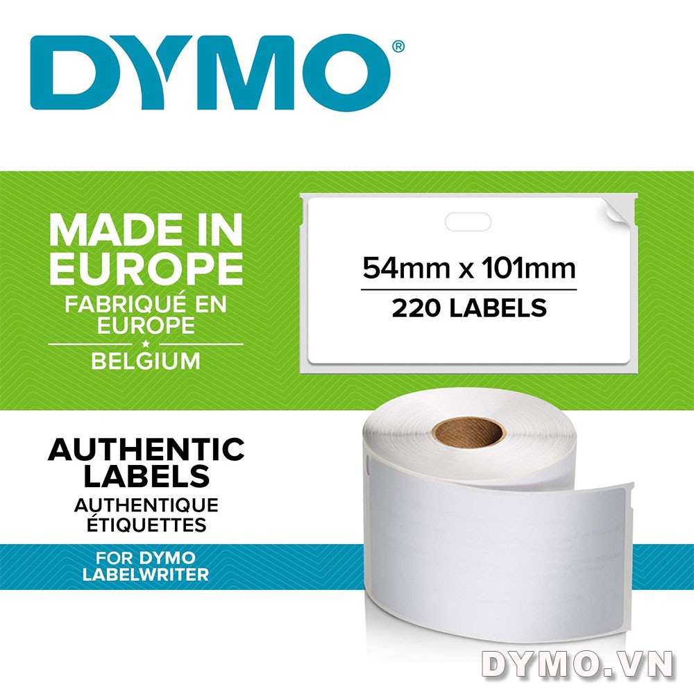 Tem dán in Đĩa CD Dymo (LW) giấy 57 x 57mm – (160/Cuộn)