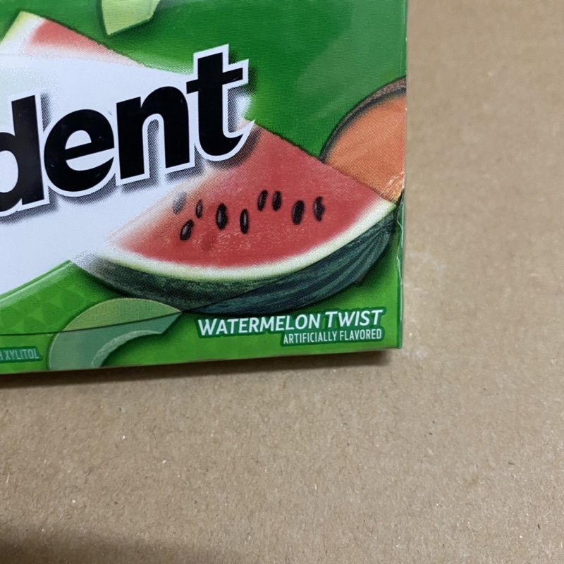 [14 Tép x1,9g][Dưa Hấu + Dưa Lưới]  Vỉ Cao Su Trident