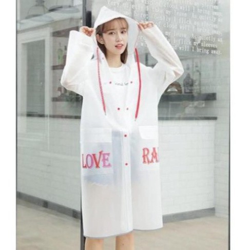 [Nhập Khẩu - Chính Hãng] Áo mưa măng tô Hàn Quốc trong suốt thời trang tiện dụng chống nước tốt dùng cho nam và nữ