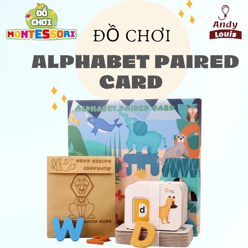❤ALPHABET PAIRED CARD # Bộ Thẻ Bảng Chữ Cái và Số Tiếng Anh