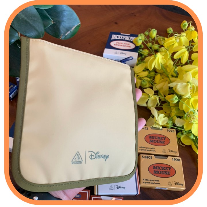 Túi 3CE Disney Mickey Mouse Square Pouch Đựng Đồ Trang Điểm hàng chính hãng