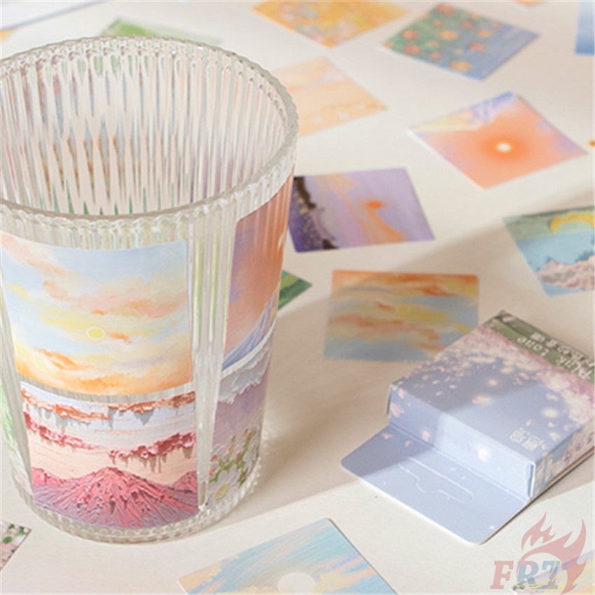 ❉ Miếng Dán Trang Trí Nhiều Màu Sắc Xinh Xắn ❉ Hộp 45 Miếng Dán Sticker Trang Trí Sổ Lưu Niệm